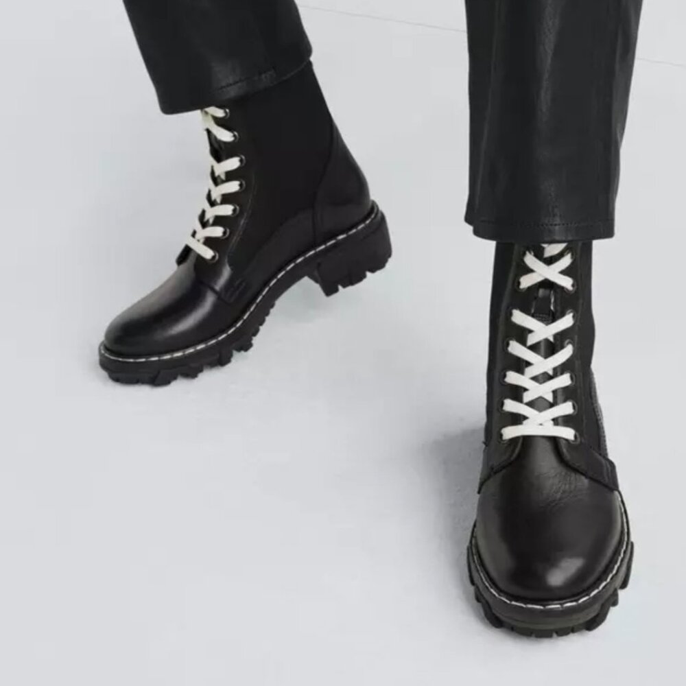 Rag & Bone - Shiloh Combat Boot In Black - image 1